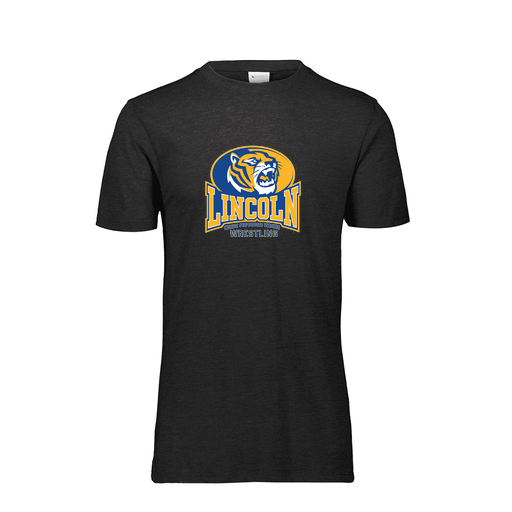 [FTSCUBBK-YS-LOGO3] Decker Youth Tri-Blend T-Shirt - Short Sleeve (Youth S, Black, Logo 3)