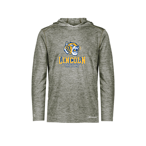 [FOLHCGGY-AS-LOGO1] Decker Men's Charge Hoodie (Adult S, Gray, Logo 1)