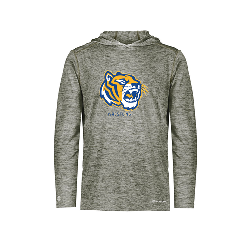 [FOLHCGGY-AS-LOGO2] Decker Men's Charge Hoodie (Adult S, Gray, Logo 2)