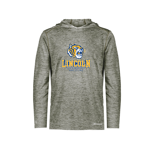 [FOLHCGGY-YS-LOGO1] Decker Youth Charge Hoodie (Youth S, Gray, Logo 1)