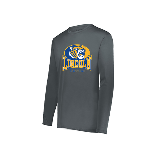 [222822.059.XS-LOGO3] Men's LS Smooth Sport Shirt (Adult XS, Gray, Logo 3)