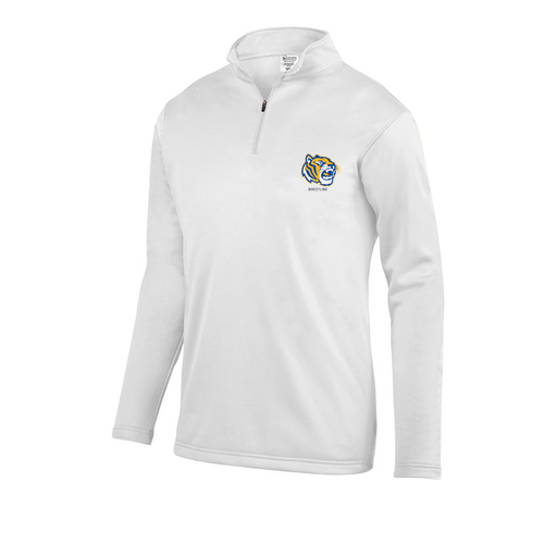 [DFW-FFQZ-WHT-AS-LOGO2] Men's FlexFleece 1/4 Zip (Adult S, White, Logo 2)