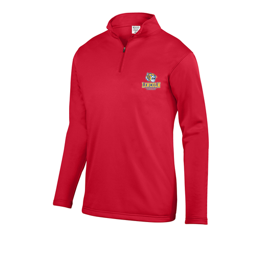 [DFW-FFQZ-RED-AS-LOGO1] Men's FlexFleece 1/4 Zip (Adult S, Red, Logo 1)