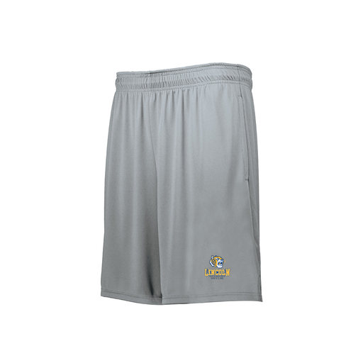 [229511.099.XS-LOGO1] Decker Men's Swift Short (Adult XS, Silver, Logo 1)