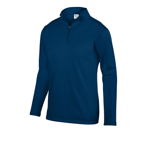 [DFW-FFQZ-NVY-AS-LOGO4] Decker Men's FlexFleece 1/4 Zip (Adult S, Navy, Logo 4)