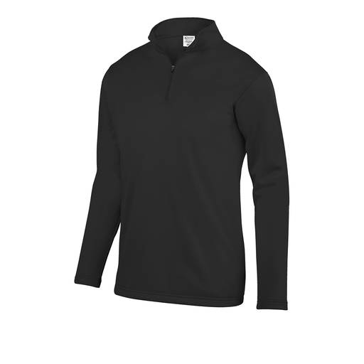 [FOLQFFBK-YS-LOGO5] Decker Youth FlexFleece 1/4 Zip (Youth S, Black, Logo 5)
