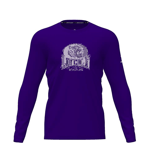 [CUS-DRIF-TEES-PER-CNK-LSL-PUR-YXS-LOGO3] Dri Fit Performance T-Shirt (Youth XS, Purple, Logo 3, Long Sleeve)