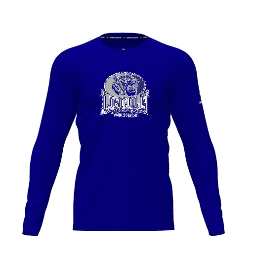 [CUS-DRIF-TEES-PER-CNK-LSL-RYL-YXS-LOGO3] Dri Fit Performance T-Shirt (Youth XS, Royal, Logo 3, Long Sleeve)