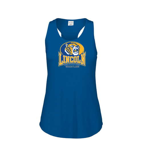 [3078.U55.S-LOGO3] Ladies Tri Blend Tank Top (Female Adult S, Royal, Logo 3)