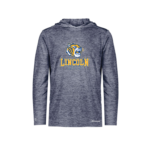 [FOLHCGNV-AS-LOGO1] Decker Men's Charge Hoodie (Adult S, Navy, Logo 1)