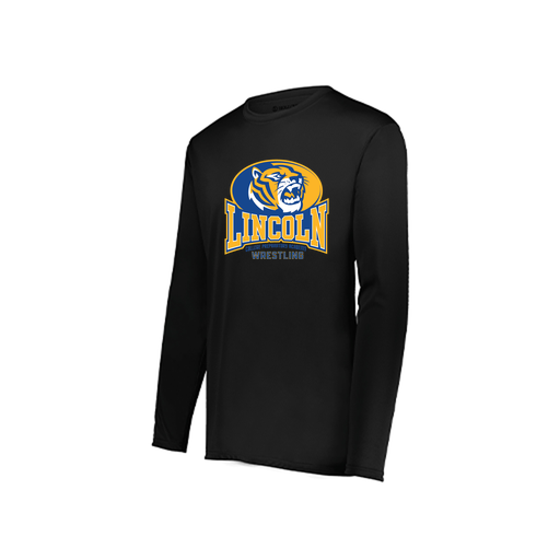 [222822.080.XS-LOGO3] Men's LS Smooth Sport Shirt (Adult XS, Black, Logo 3)