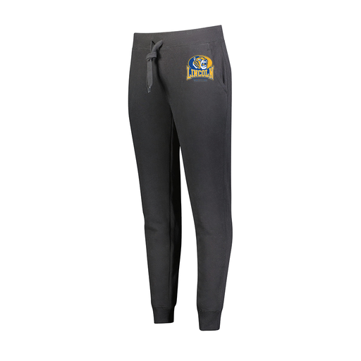 [229748.080.XS-LOGO3] Ladies 60/40 Fleece Jogger (Female Adult XS, Black, Logo 3)